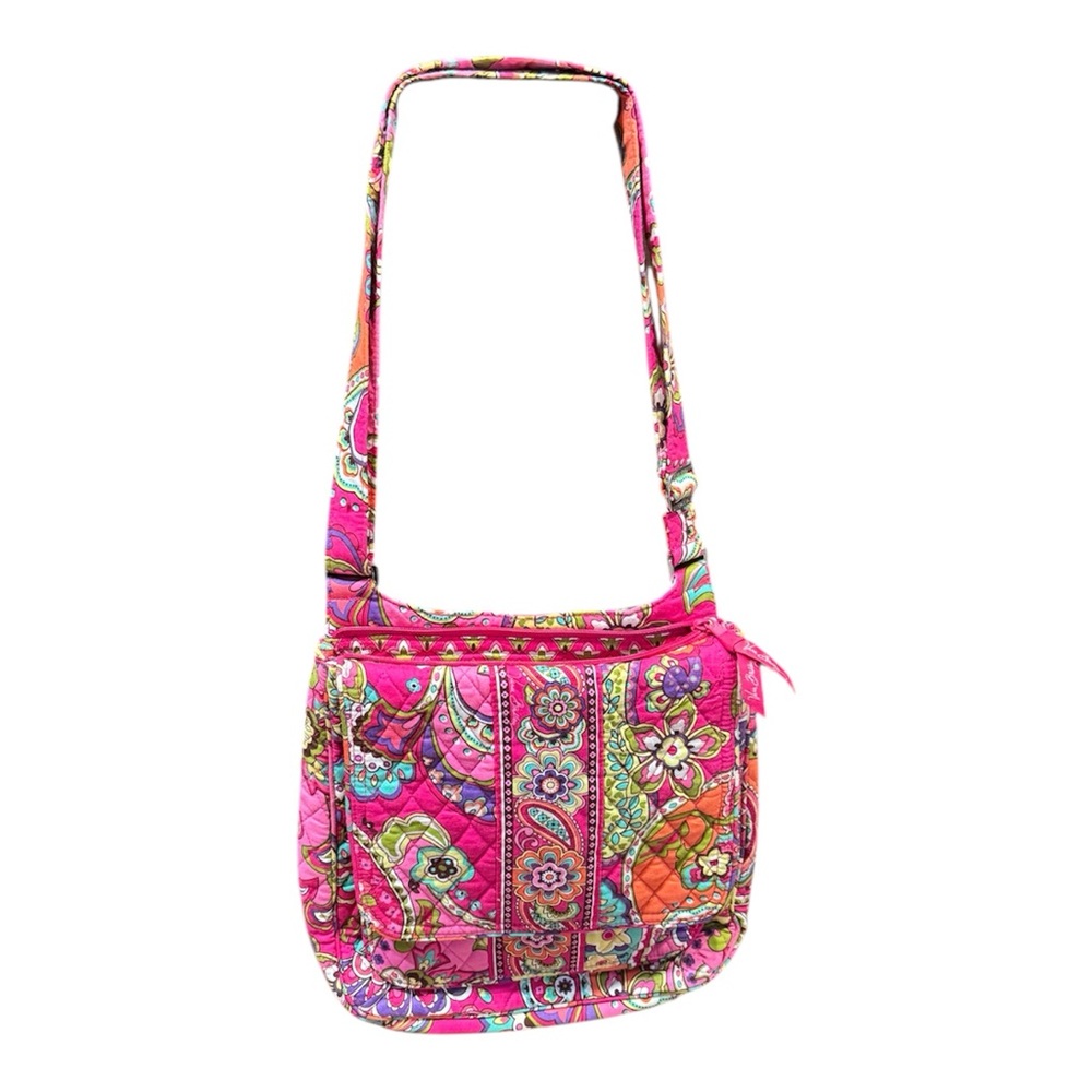 Vera Bradley Very Berry Paisley Adjustable Strap Handbag Crossbody
